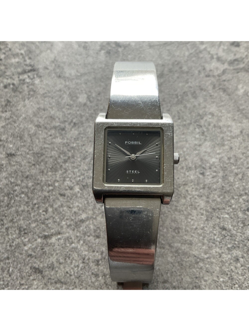 Fossil Womens Tank Style Watch FS2564 25mm Stainless Steel Case And Band B-X